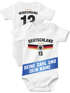 Baby Body WM 2026 Outfit Trikotstyle Weltmeisterschaft Outfit Trikotstyle Fußballgeschenk Jungen Mädchen Baumwolle MoonWorks®preview