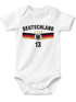 Baby Body WM 2026 Outfit Trikotstyle Weltmeisterschaft Outfit Trikotstyle Fußballgeschenk Jungen Mädchen Baumwolle MoonWorks®preview