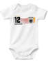Baby Body WM 2026 Weltmeisterschaft Outfit Trikotstyle Baumwolle Fußballgeschenk Jungen Mädchen MoonWorks®preview
