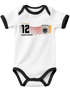 Baby Body WM 2026 Weltmeisterschaft Outfit Trikotstyle Baumwolle Fußballgeschenk Jungen Mädchen MoonWorks®preview
