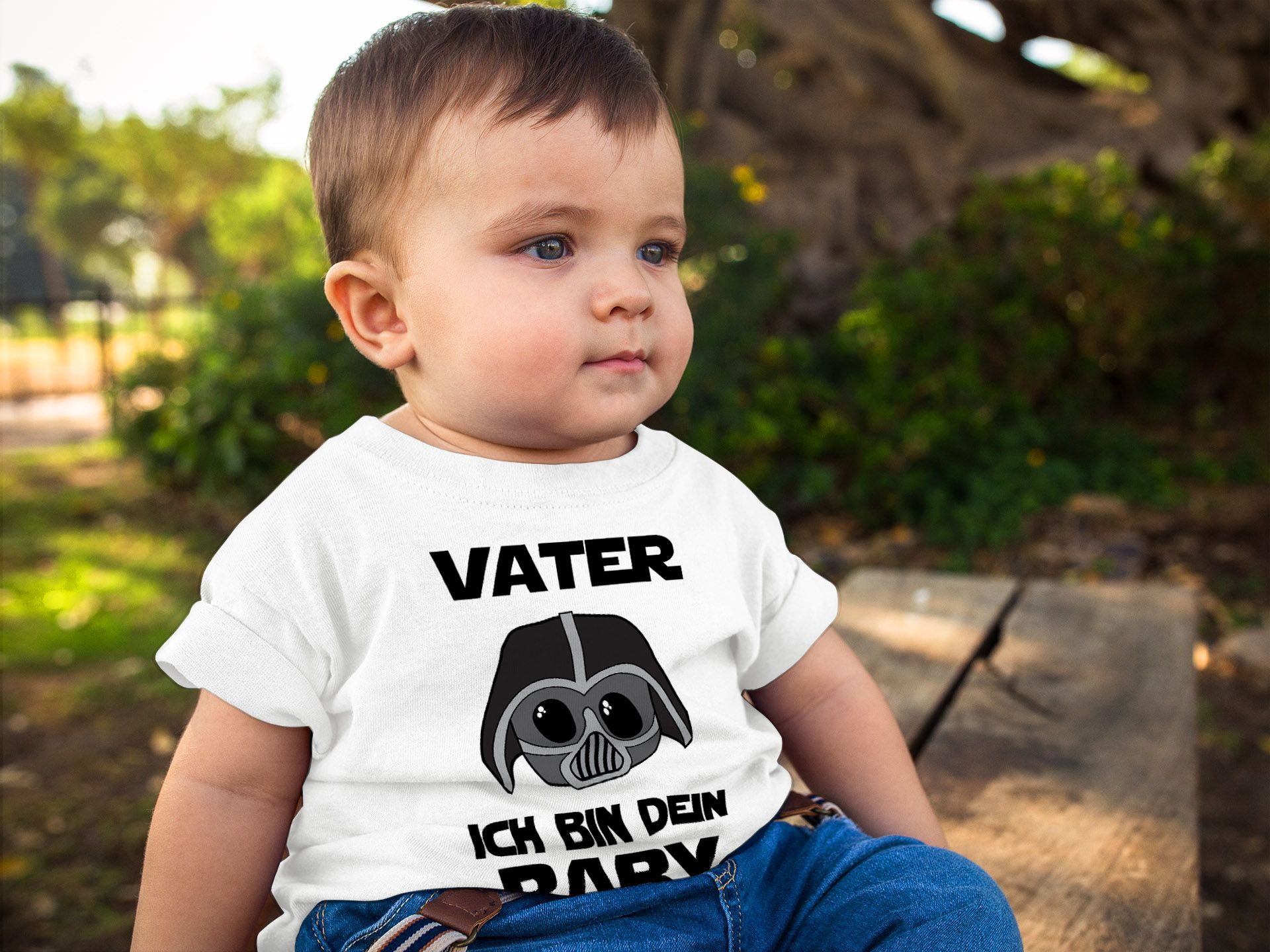 MoonWorks/® Baby Langarmshirt Babyshirt Das Wars ab jetzt Habe ich die Macht Jungen M/ädchen Shirt