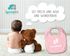 Baby Lätzchen personalisierbar mit Namen Babyfüßchen Wunschname personalisierte Geschenke Geburt Baumwolle Junge/Mädchen SpecialMe®preview