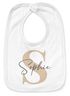 Baby Lätzchen personalisiert mit Namen Monogramm Anfangsbuchstabe Design Pastellfarben Baumwolle Junge/Mädchen SpecialMe®preview
