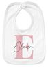 Baby Lätzchen personalisiert mit Namen Monogramm Anfangsbuchstabe Design Pastellfarben Baumwolle Junge/Mädchen SpecialMe®preview