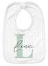 Baby Lätzchen personalisiert mit Namen Monogramm Anfangsbuchstabe Design Pastellfarben Baumwolle Junge/Mädchen SpecialMe®preview