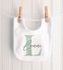 Baby Lätzchen personalisiert mit Namen Monogramm Anfangsbuchstabe Design Pastellfarben Baumwolle Junge/Mädchen SpecialMe®preview