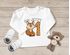 Baby Langarm-Shirt 1. Geburtstag Fuchs Bin jetzt 1 Tiermotive Fox Geburtstagsshirt Bio-Baumwolle Junge/Mädchen MoonWorks®preview