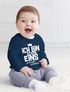 Baby Langarm-Shirt 1. Geburtstag Ich bin schon 1 jetzt wird's gefährlich Geburtstagsshirt Bio-Baumwolle MoonWorks®preview