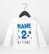 Baby Langarm-Shirt 1. Geburtstag personalisiert Name erster Geburtstag Zahl 1 Birthday Geburtstagsshirt MoonWorks®preview