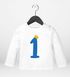 Baby Langarm-Shirt 1. Geburtstag Zahl 1 Krone Geburtstagsshirt Geburtstagsshirt Bio-Baumwolle Junge Mädchen MoonWorks®preview