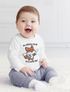 Baby Langarm-Shirt Gaming mit Spruch lustig Fuchs Ich altere nicht ich level up Babyshirt Jungen Mädchen Moonworks®preview