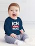 Baby Langarm-Shirt mit Spruch Ich schreie nicht ich bestelle Essen lustige Spüche Babyshirt Jungen Mädchen Moonworks®preview