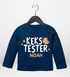Baby Langarmshirt Kekstester mit Wunschname personalisiert Cookie Monster Weihnachten XMAS Outfit MoonWorks®preview