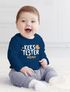 Baby Langarmshirt Kekstester mit Wunschname personalisiert Cookie Monster Weihnachten XMAS Outfit MoonWorks®preview