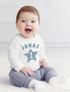 Baby Langarmshirt mit Name und Zahl 1 zum ersten Geburtstag Motiv Stern Geburtstagsshirt Junge/Mädchen SpecialMe®preview