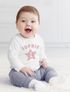 Baby Langarmshirt mit Name und Zahl 1 zum ersten Geburtstag Motiv Stern Geburtstagsshirt Junge/Mädchen SpecialMe®preview