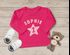 Baby Langarmshirt mit Name und Zahl 1 zum ersten Geburtstag Motiv Stern Geburtstagsshirt Junge/Mädchen SpecialMe®preview