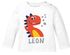 Baby-Langarmshirt mit Namen personalisiert Dino Drache Krokodil Shirt Junge Mädchen Bio-Baumwolle MoonWorks®preview