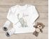 Baby Langarmshirt mit Namen personalisiert Elefant Schmetterling Tiermotiv Tiere  Junge Mädchen Bio-Baumwolle SpecialMe®preview