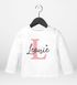 Baby Langarmshirt mit Namen personalisiert Herz Initiale Anfangsbuchstabe Geschenk Geburt Junge Mädchen Bio-Baumwolle SpecialMe®preview