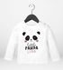 Baby Langarmshirt mit Namen personalisiert little Panda Wunschname Junge Mädchen Bio-Baumwolle SpecialMe®preview