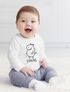 Baby Langarmshirt mit Namen personalisiert Nilpferd lustige Zoo-Tiere Strichzeichung Junge Mädchen Bio-Baumwolle SpecialMe®preview