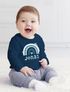 Baby Langarmshirt mit Namen personalisiert Regenbogen Scandi Stil Mädchen Jungen Bio-Baumwolle SpecialMe®preview