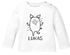 Baby Langarmshirt mit Namen personalisiert Schwein lustige Tiere Strichzeichung Junge Mädchen Bio-Baumwolle SpecialMe®preview