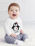 Baby Langarmshirt mit Namen personalisiert Tiermotive little Fox Fuchs Pinguin Panda Wunschname Bio-Baumwolle SpecialMe®preview