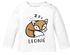 Baby Langarmshirt mit Namen personalisiert Tiermotive little Fox Fuchs Pinguin Panda Wunschname Bio-Baumwolle SpecialMe®preview