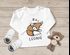 Baby Langarmshirt mit Namen personalisiert Tiermotive little Fox Fuchs Pinguin Panda Wunschname Bio-Baumwolle SpecialMe®preview