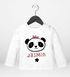 Baby Langarmshirt mit Namen personalisiert Tiermotive little Fox Fuchs Pinguin Panda Wunschname Bio-Baumwolle SpecialMe®preview