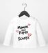 Baby Langarmshirt mit Spruch Mamas/Papas Schatz mit Herzen Jungen Mädchen Shirt Moonworks®preview