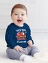 Baby Langarmshirt Name und Alter personalisierbar Geburtstagsshirt Feuerwehr-Auto Zahl anpassbar 1 2 3 Jahre Junge Moonworks®preview