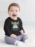 Baby Langarmshirt personalisiert Wunschname Aufdruck Baby-Yoda Spruch Lustig Episode 1 Junge/Mädchen Moonworks®preview