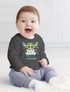 Baby Langarmshirt personalisiert Wunschname Aufdruck Baby-Yoda Spruch Lustig Episode 1 Junge/Mädchen Moonworks®preview