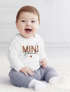 Baby Langarmshirt Schriftzug Mini personalisiert mit Familienname Wunschname Geschenk Geburt Taufe Jungen Mädchen SpecialMe®preview