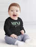 Baby Langarmshirt Schriftzug Mini personalisiert Wunschname Familienname Geschenk Geburt Taufe Jungen Mädchen SpecialMe®preview