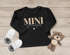 Baby Langarmshirt Schriftzug Mini personalisiert Wunschname Familienname Geschenk Geburt Taufe Jungen Mädchen SpecialMe®preview