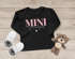Baby Langarmshirt Schriftzug Mini personalisiert Wunschname Familienname Geschenk Geburt Taufe Jungen Mädchen SpecialMe®preview