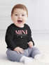 Baby Langarmshirt Schriftzug Mini personalisiert Wunschname Familienname Geschenk Geburt Taufe Jungen Mädchen SpecialMe®preview
