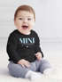 Baby Langarmshirt Schriftzug Mini personalisiert Wunschname Familienname Geschenk Geburt Taufe Jungen Mädchen SpecialMe®preview