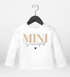 Baby Langarmshirt Schriftzug Mini personalisiert Wunschname Familienname Geschenk Geburt Taufe Jungen Mädchen SpecialMe®preview