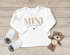 Baby Langarmshirt Schriftzug Mini personalisiert Wunschname Familienname Geschenk Geburt Taufe Jungen Mädchen SpecialMe®preview