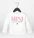 Baby Langarmshirt Schriftzug Mini personalisiert Wunschname Familienname Geschenk Geburt Taufe Jungen Mädchen SpecialMe®preview