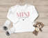 Baby Langarmshirt Schriftzug Mini personalisiert Wunschname Familienname Geschenk Geburt Taufe Jungen Mädchen SpecialMe®preview