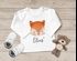 Baby Langarmshirtmit Name Bär Fuchs Einhorn Bedruckt Tiermotive personalisierte Geschenke Junge Mädchen Bio-Baumwolle SpecialMe®preview