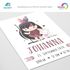Baby Poster mit Geburtsdaten personalisieren Boho Manga Anime Katze Geschenkidee Geburt Mädchen Kunstdruck ungerahmt SpecialMe®preview