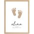 Baby Poster mit Geburtsdaten personalisieren Geburtsposter mit Name, Datum, Gewicht & Größe Hand- oder Fußabdruck SpecialMe® preview