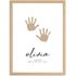 Baby Poster mit Geburtsdaten personalisieren Geburtsposter mit Name, Datum, Gewicht & Größe Hand- oder Fußabdruck SpecialMe® preview